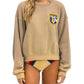 Aviator Nation - Unisex California Surfer Patch Relaxed Crew Sweatshirt