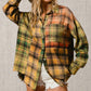 Bibi - Frayed Hem Plaid Shirt