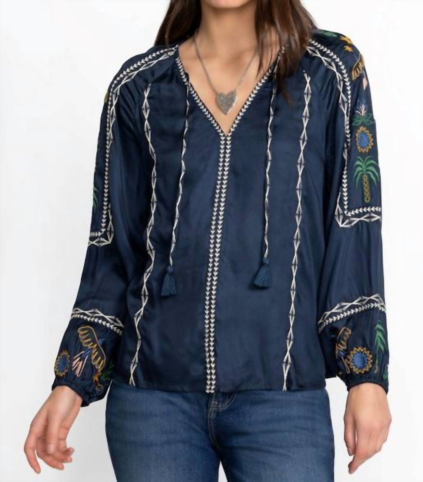 Johnny Was - RAELYN RAGLAN BLOUSE DEL MAR