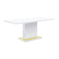 Gaines - High Gloss Dining Table With Pedestal Base