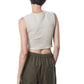 Enza Costa - Textured Jacquard Crop Tank