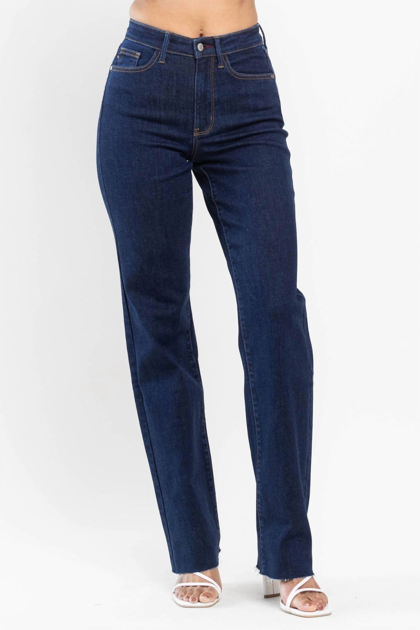 Judy Blue - High-waist Vintage & Back Darts Detail Straight