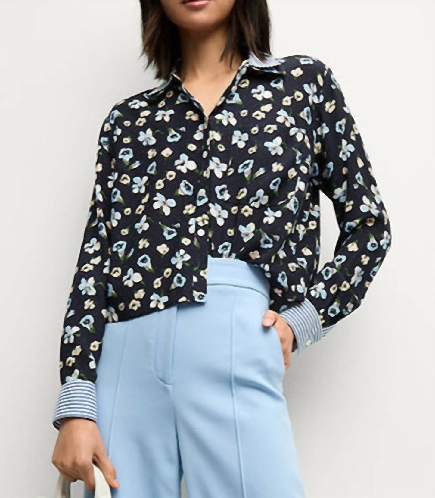 Veronica Beard - Maia Double Collar Top
