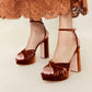 Loeffler Randall - Women's Rivka Leather Knot Platform Sandal
