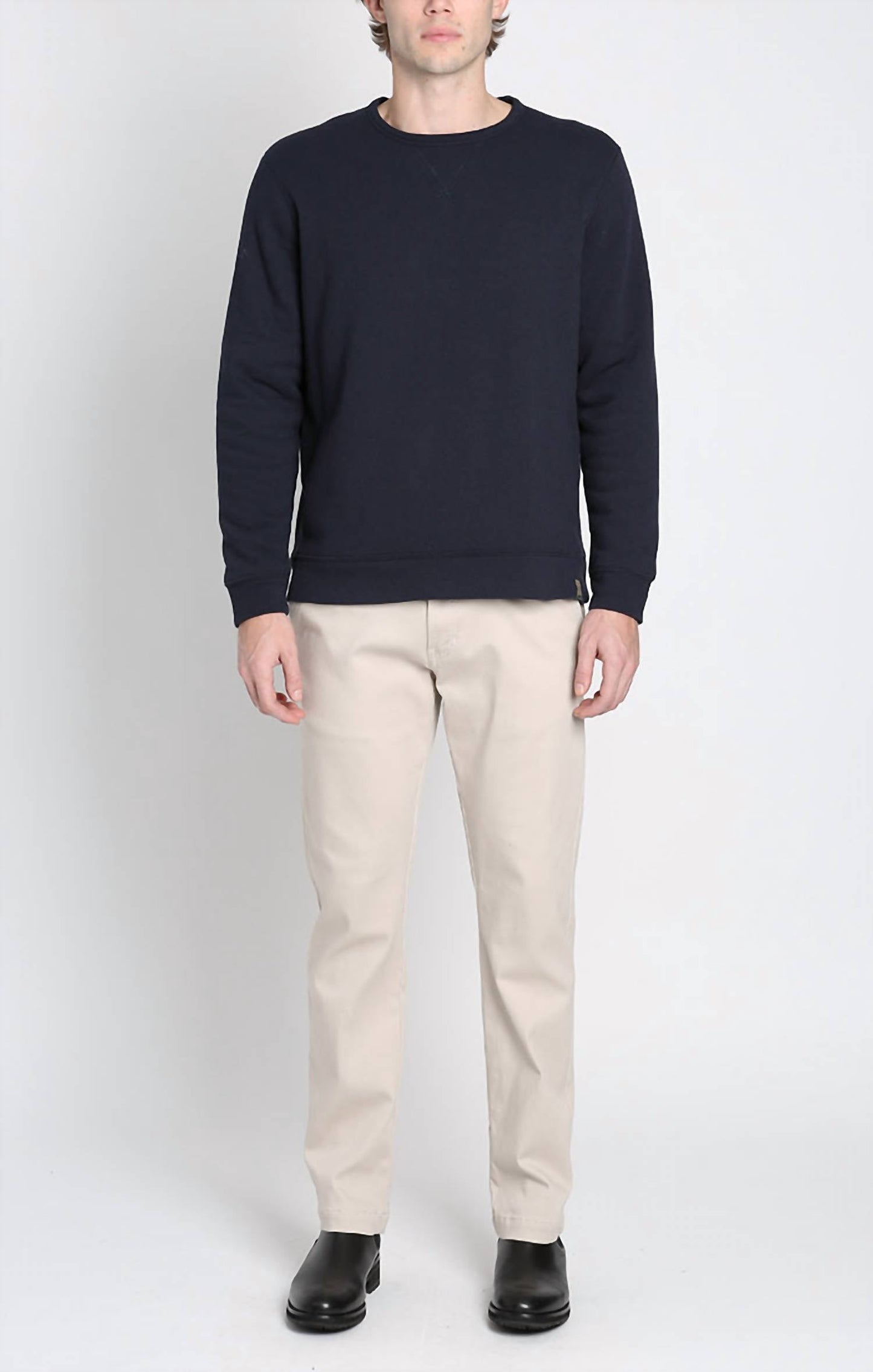 Jachs New York - Kent Recycled Jacquard Sherpa Lined Crewneck Sweater