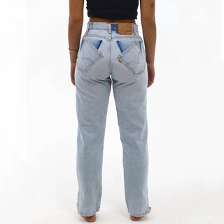 Aligrace - Allysa Tilted Split Jeans