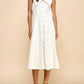 Tcec - V-neck Vintage Midi Dress