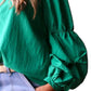 Entro - Tiered Puff Sleeve V-neck Top