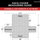 Water Resistant Reversible Couch Cover - Comes in 3 Sizes & 4 Colors!