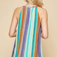Andree By Unit - Striped Embroidered Tank Top