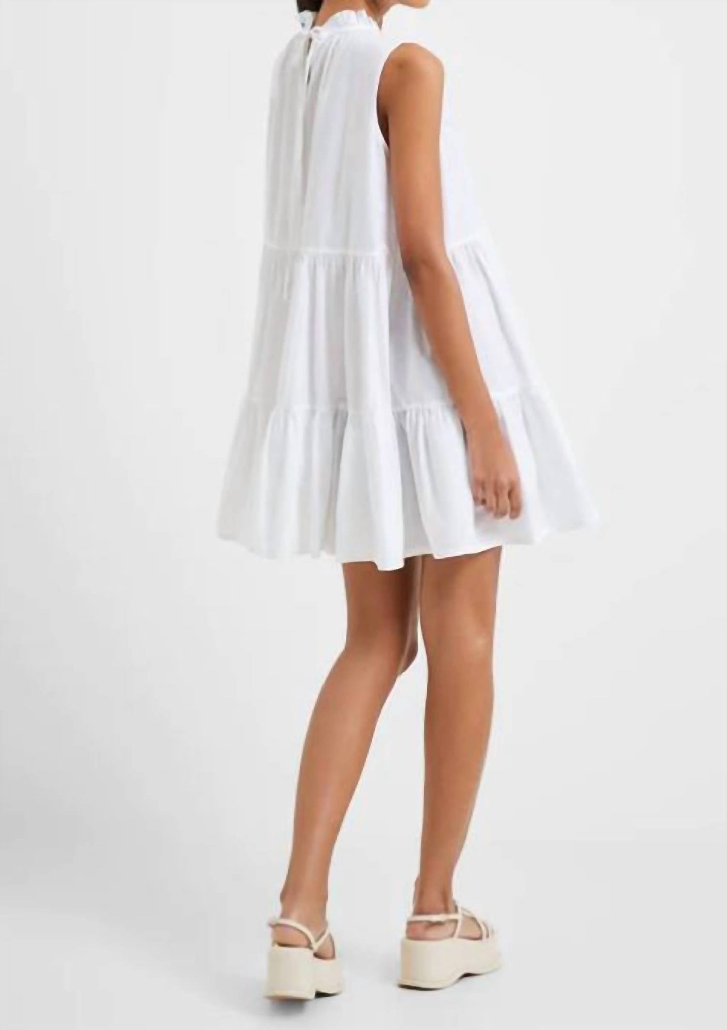 French Connection - Rhodes Poplin Sleeveless Tiered Dress