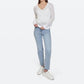 Autumn Cashmere - Mesh V Neck Sweater