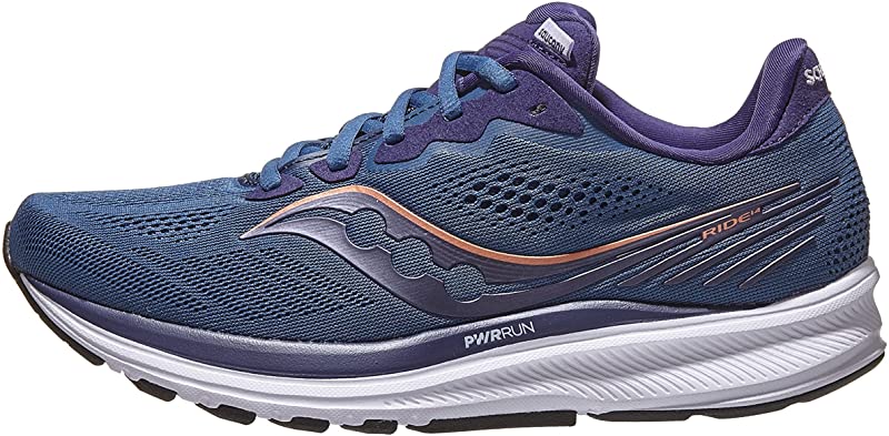 Saucony Women's Ride 14 Running Shoes Midnight/Copper Size 7 B(M) US