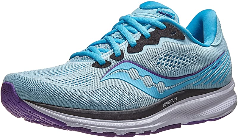 Saucony Women's Ride 14 Running Shoes Powder/Concord Size 8.5 B(M) US