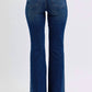 Judy Blue - Rhinestone Side Panel Detail Flare Jeans