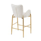 Fabric Counter Height Bar Stools (Set of 2)