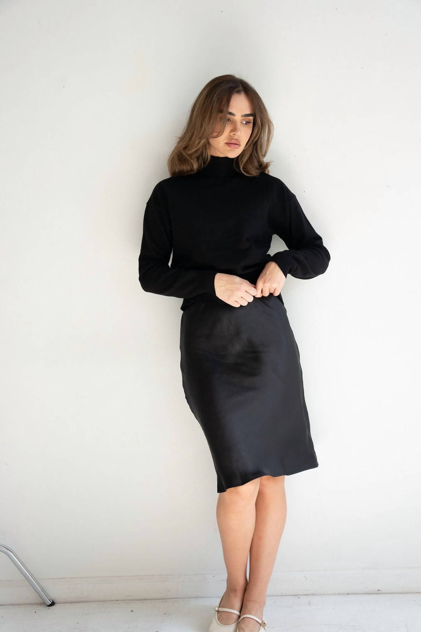 Mima Rosso - Petite Length Slip Skirt