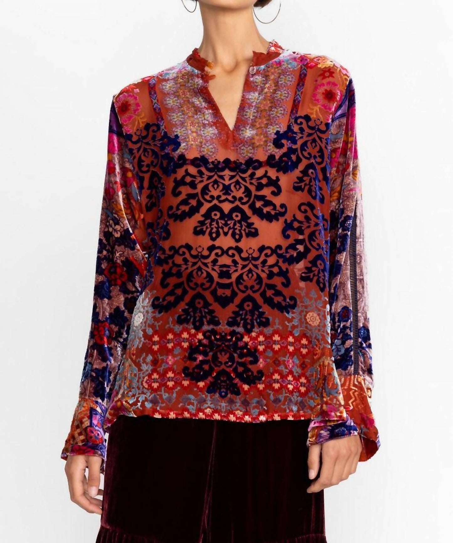 Johnny Was - Syriah Burnout Enta Blouse