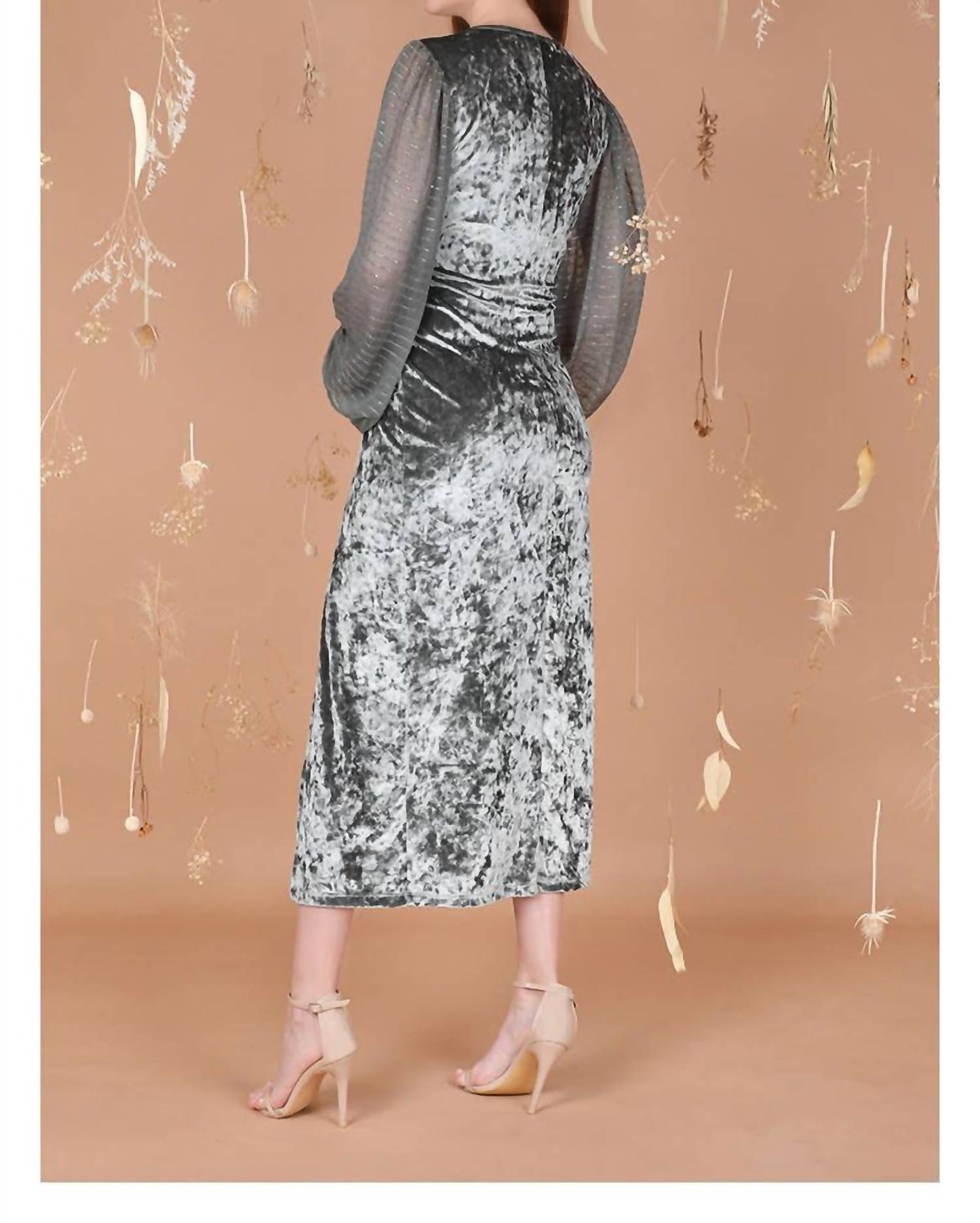 -Bl^Nk- - Heavenly Crushed Velvet Dress
