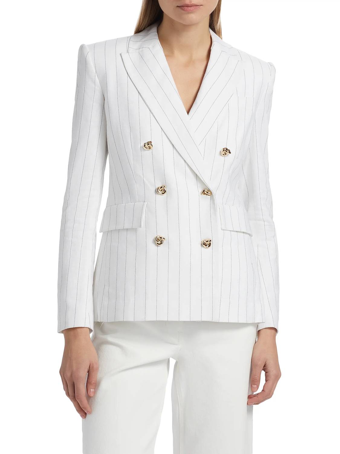 Generation Love - Arielle Pinstripe Linen Blazer