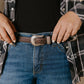 Lejon Leather Goods - Women's Vintage Bison Leather Magnolia Usa Belt