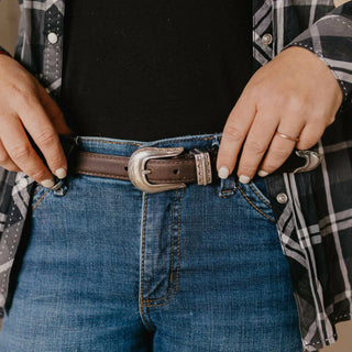 Lejon Leather Goods - Women's Vintage Bison Leather Magnolia Usa Belt