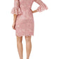 Adrianna Papell - Floral Embroidered Mini Dress