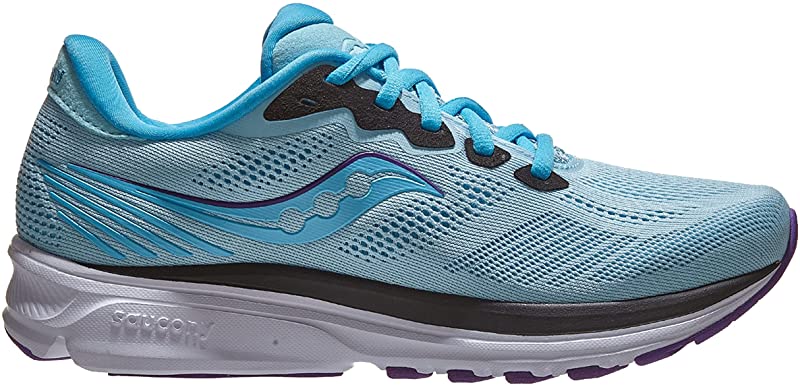 Saucony Women's Ride 14 Running Shoes Powder/Concord Size 6 B(M) US