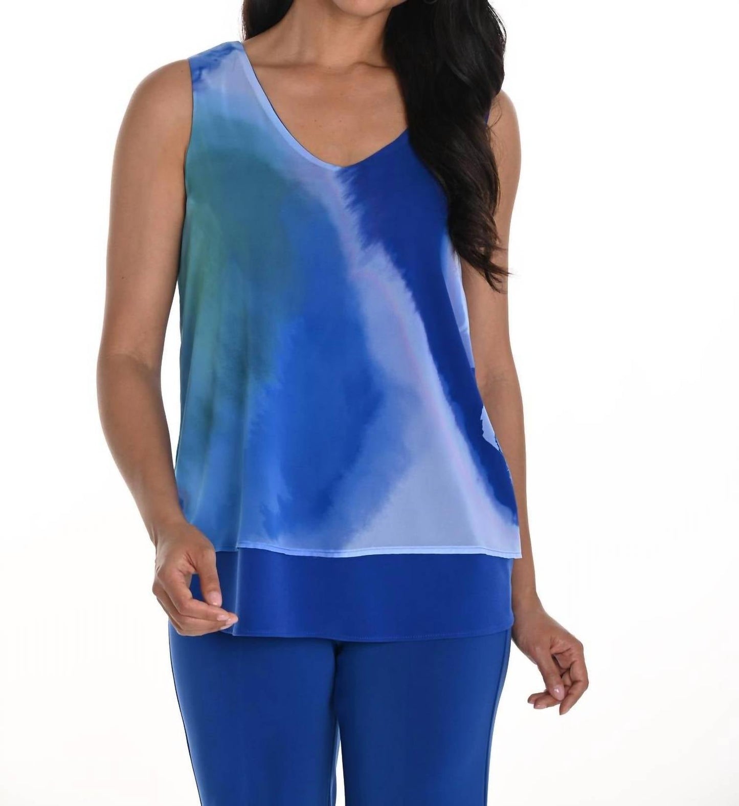 Frank Lyman - Watercolor Layered Sleeveless Top