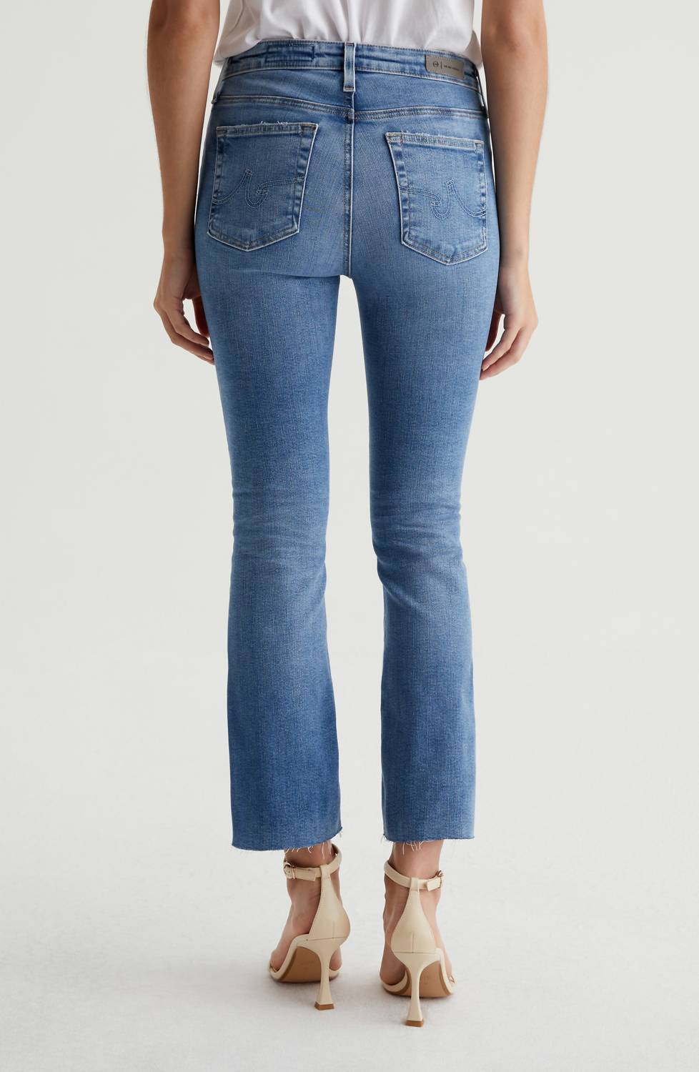 Ag Jeans - Farrah Mid Rise Crop Bootcut Jeans