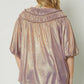 Entro - Chrome Bell Sleeve Tunic