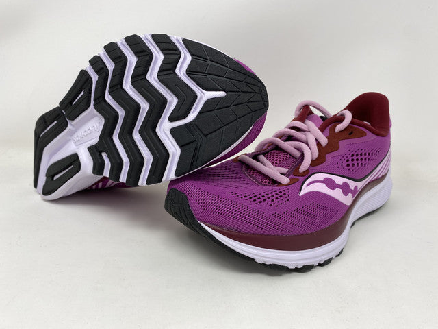 Saucony Women's Ride 14 Running Shoes Razzle/Fairytale Size 6 B(M) Us