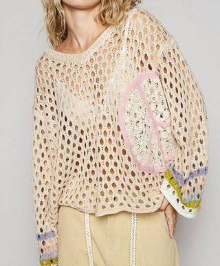 Pol - Peace Love & Crochet Sweater