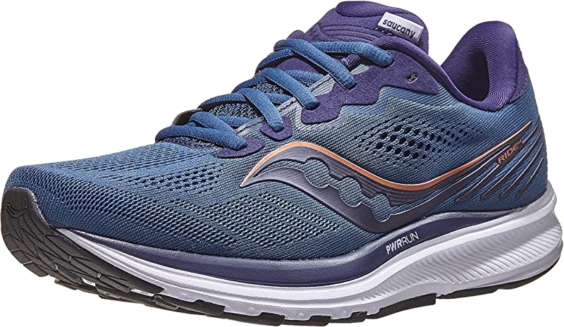Saucony Women's Ride 14 Running Shoes Midnight/Copper Size 6 B(M) US