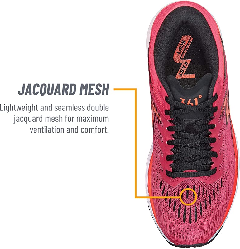 361 Degrees Women's Sensation 4 Running Shoes Rosette/Hazard Size 6.5 D(W) US
