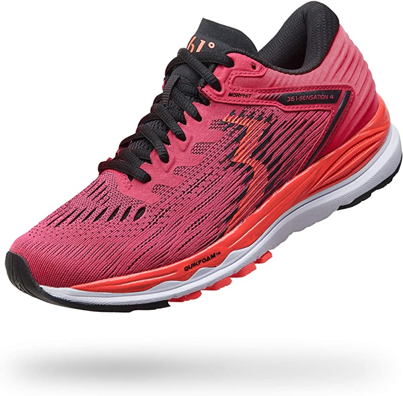 361 Degrees Women's Sensation 4 Running Shoes Rosette/Hazard Size 7.5 D(W) US
