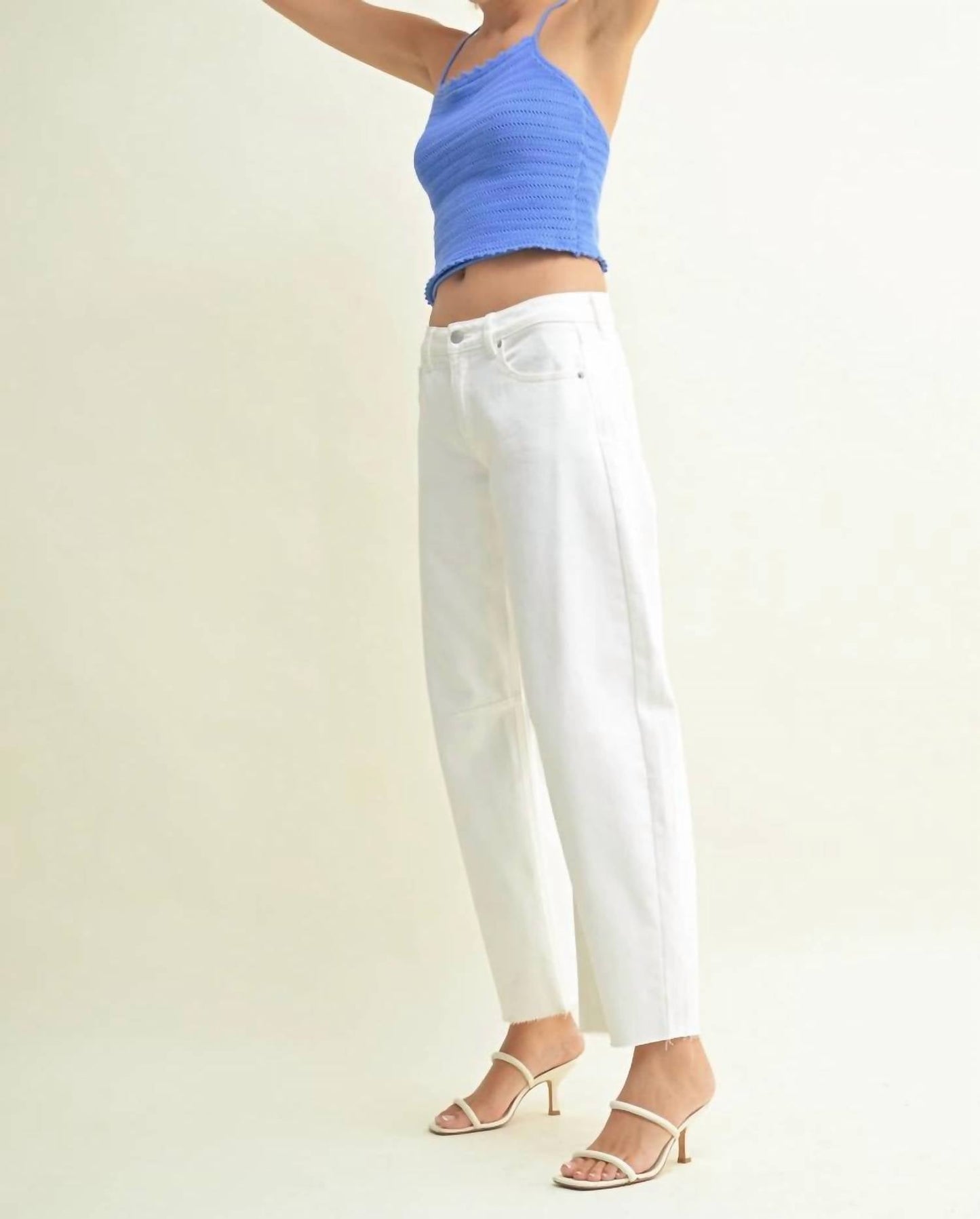 Just Black Denim - Mid-rise Barrel Jeans