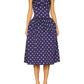 Self-Portrait - Polka Dot Satin Midi Dress