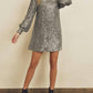 Dress Forum - LONG SLEEVE SEQUIN DRESS