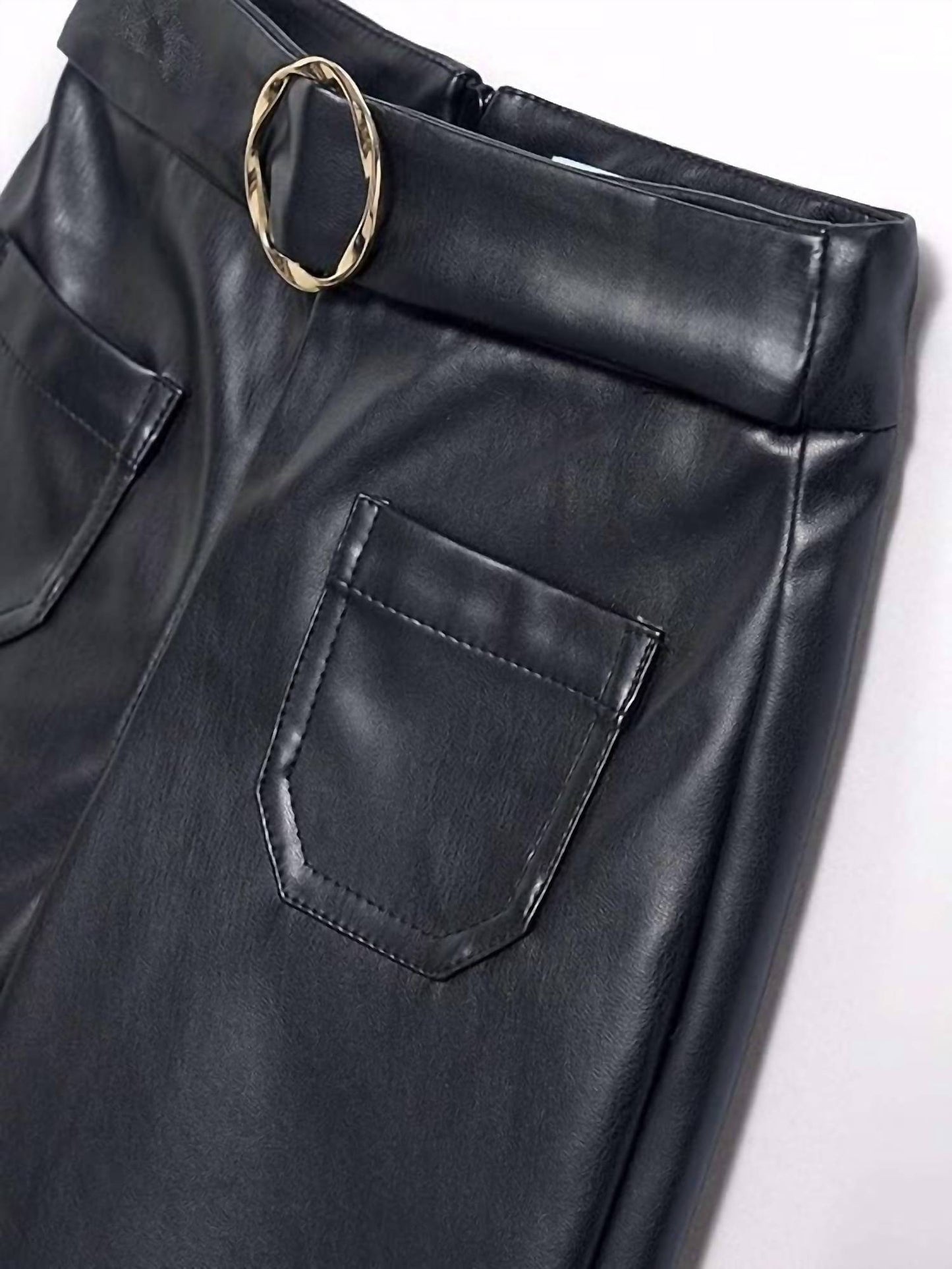 Abel & Lula - Girls Faux Leather Culottes Trousers