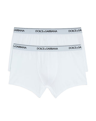 Dolce & Gabbana Men's White Boxer Briefs - 2 Pack