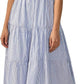 Noaboa - Smocked Tiered Ruffle Midi Dress