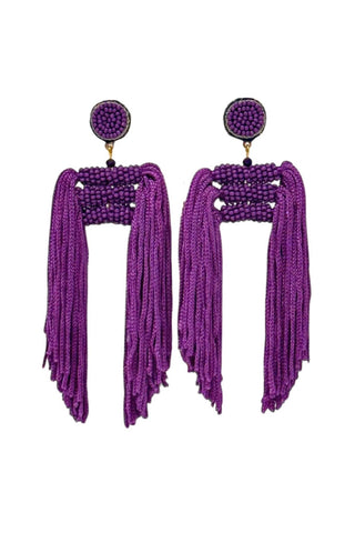 Hello Edie - Women's Lauren Beaded Tassel Earrings