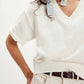 Free People - So Easy Short Sleeve V-neck Sweatshirt