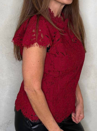 Generation Love - Ambrose Lace Top Scarlett