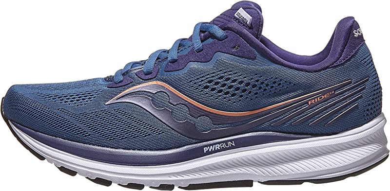 Saucony Women's Ride 14 Running Shoes Midnight/Copper Size 5.5 B(M) US