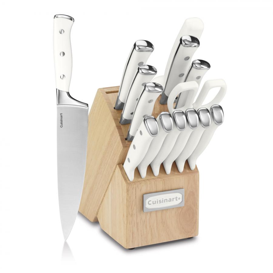 Cuisinart Classic Knife Set  WhiteStainless Steel