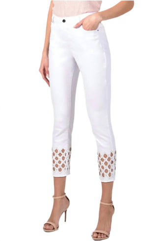 Frank Lyman - Cutout Dimante High Waist Jeans