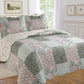 3-Piece Cotton Blend Reversible Quilt Set