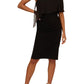 Adrianna Papell - One Shoulder Bodycon With Chiffon Cape Dress